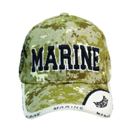 Jwm JWM US Marines Cap Camouflage One Size Fits All 10053